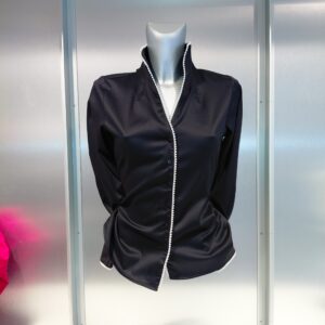 1192 bluza z obrobo iz perlic