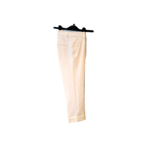A-104 hlače Erika z robom - off white