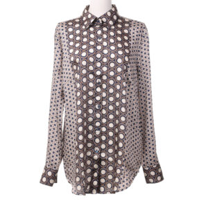12201 F09136 vzorčasta daljša bluza